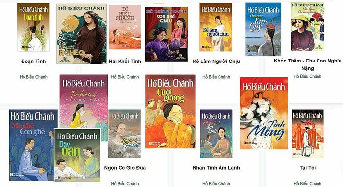 Một số tác phẩm nổi bật của Hồ Biểu Chánh. Hình ảnh: Ngọc Hân
