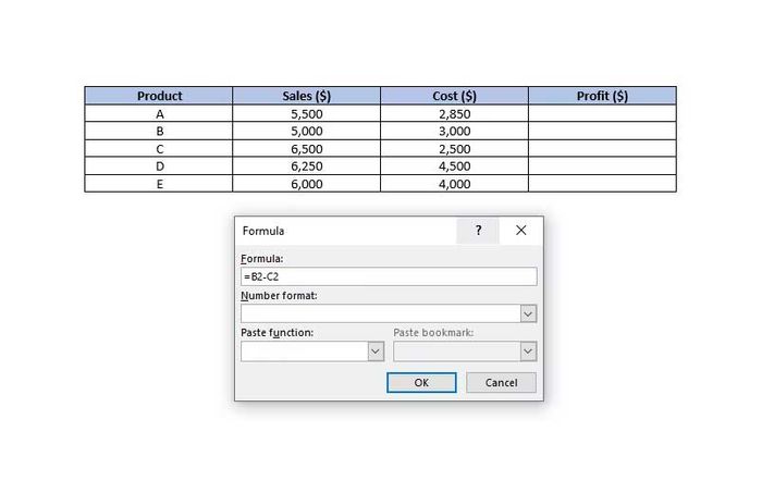 Bảng tính trong Excel