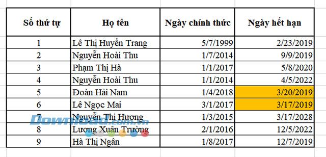 Hoàn tất quá trình cài đặt thông báo trên Excel.