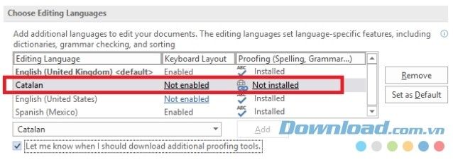 Thêm từ điển mới vào Microsoft Word