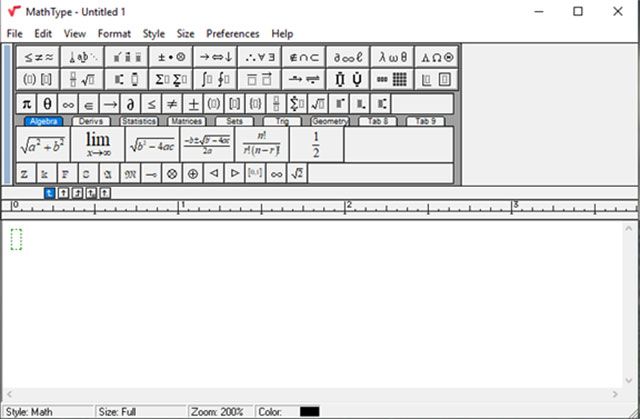 Công cụ MathType