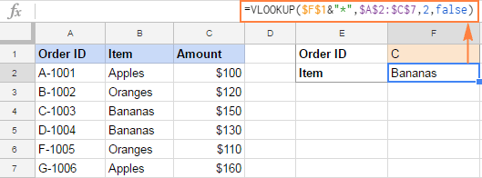 Tìm kiếm trong Google Sheets