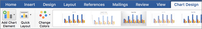 Nhấp vào Add Chart Element trên Excel