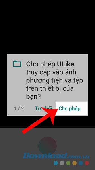 Cho phép truy cập vào các tập tin