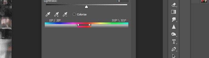 Thanh chỉnh màu trong Photoshop