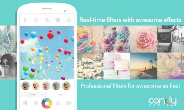 Ảnh tự sướng trở nên sống động hơn với Candy Camera