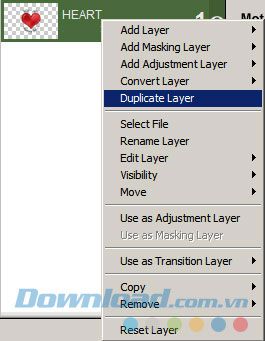 Tạo ra một layer mới