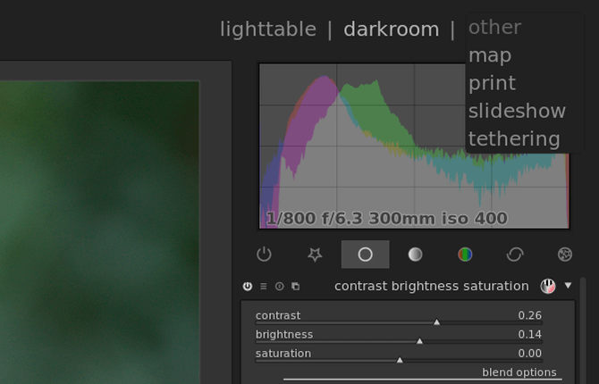 Các tính năng đặc biệt của Darktable