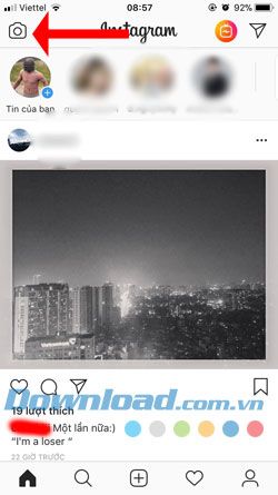 Cuộc thăm dò ý kiến trên Instagram