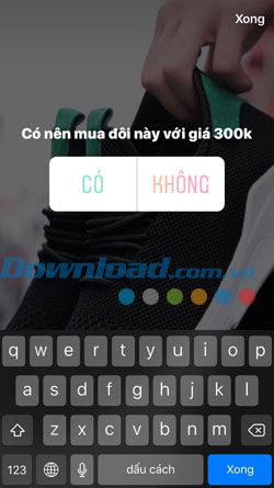 Cuộc thăm dò trên Instagram