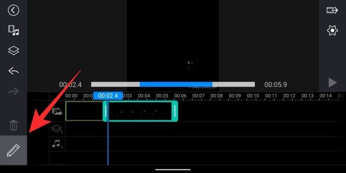 Nhấp vào biểu tượng bút chì để chỉnh sửa video