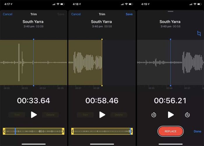 Chỉnh sửa file ghi âm trên iPhone bằng Voice Memos
