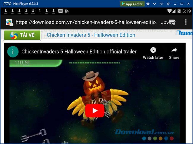 Tải phần mềm cho NoxPlayer