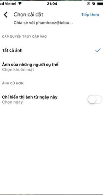 Chọn toàn bộ ảnh