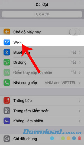 Chọn Wi-Fi