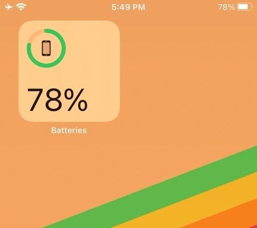 Thêm phần trăm pin thành công trên màn hình Home của iPhone