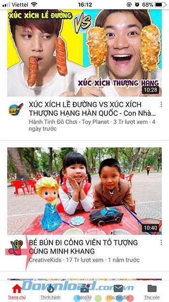 Xem Video trên YouTube