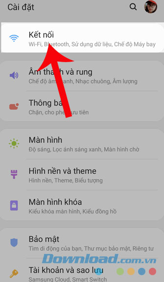 Chọn Kết nối