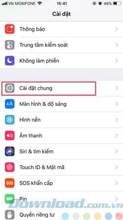 Cấu hình giao diện