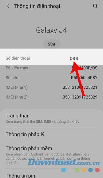 Hiển thị thông tin và số điện thoại