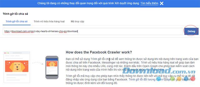 Công cụ sửa lỗi của Facebook