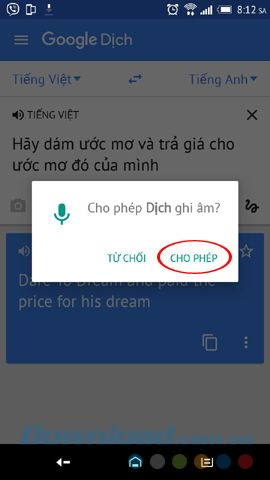 Dịch văn bản ghi âm