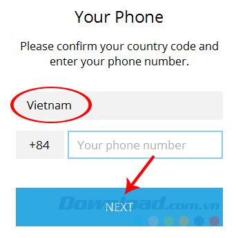 Nhập số điện thoại