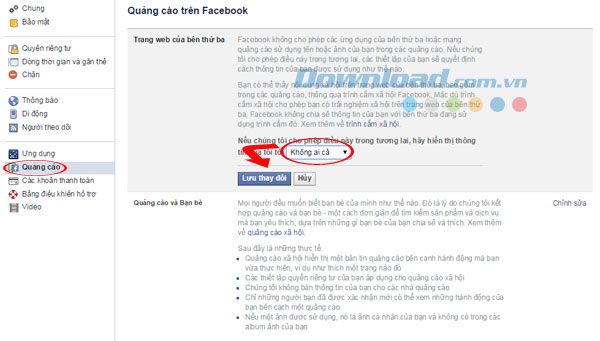 Ẩn bản thân trên Facebook