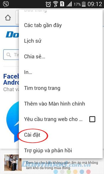 Cài đặt trình duyệt Chrome