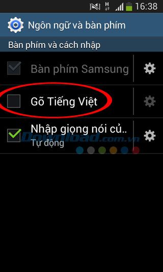 Hướng dẫn gõ tiếng Việt trên Android