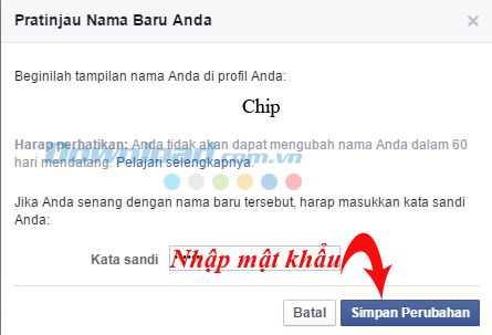 Hướng dẫn thay đổi tên Facebook thành một chữ