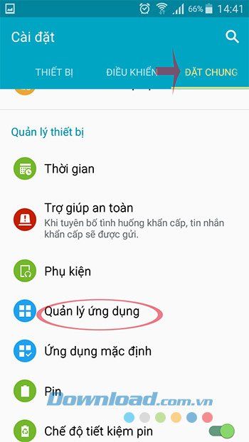 Quản lý ứng dụng