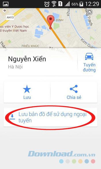 Lưu bản đồ trực tuyến