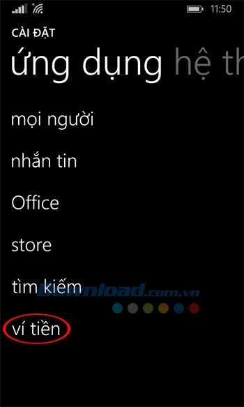 Cách thanh toán ứng dụng trên Windows Phone bằng tài khoản SIM