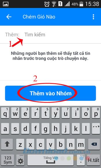 Thêm vào nhóm