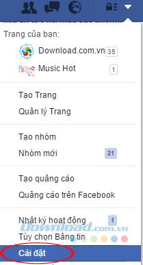 Trang cá nhân trên Facebook Lite