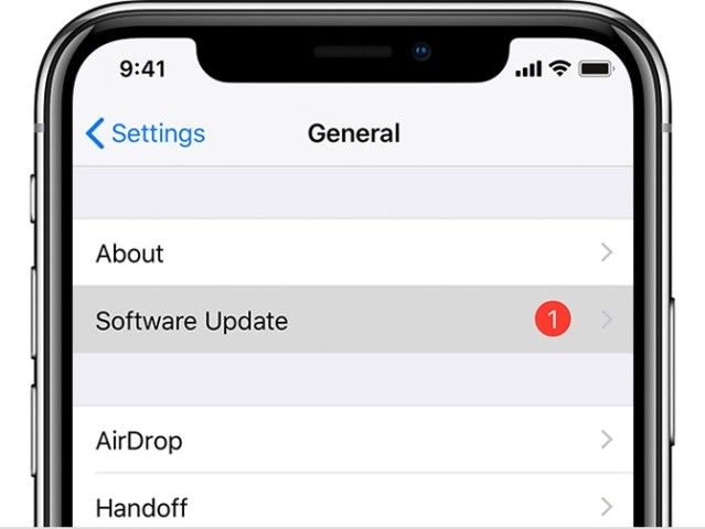 Nâng cấp hệ điều hành iOS