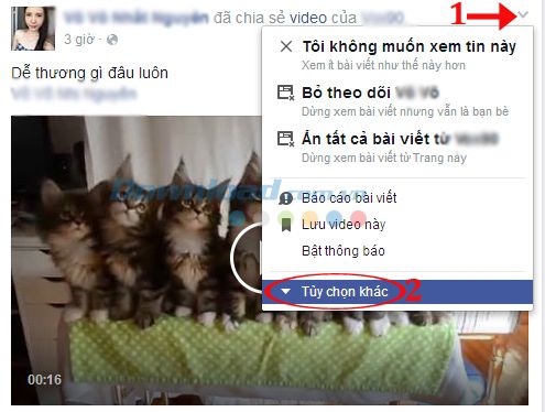 Cách nhúng video từ Facebook vào trang web