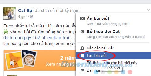 Lưu bài viết