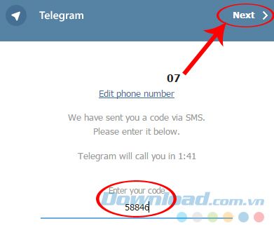 Nhập mã xác minh