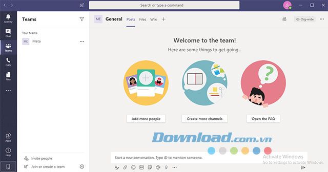 Bạn đã đăng nhập thành công vào Microsoft Teams để tạo hoặc tham gia cuộc họp với mọi người