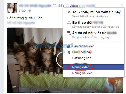 Cách nhúng video từ Facebook vào trang web