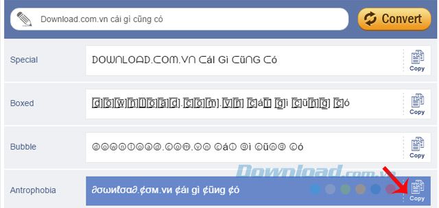 Sao chép kiểu font chữ