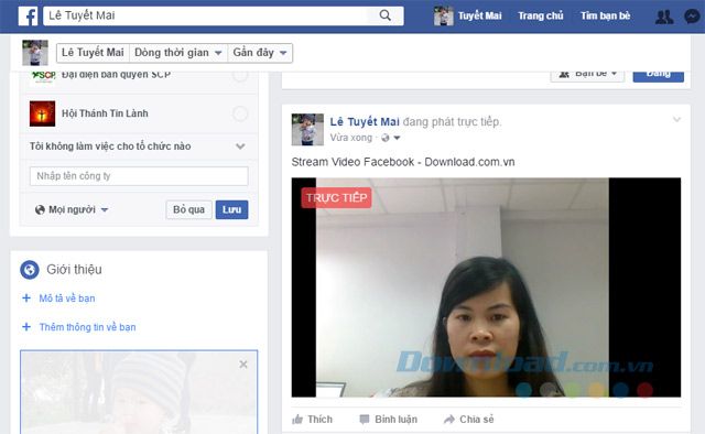 Truyền Video lên Facebook