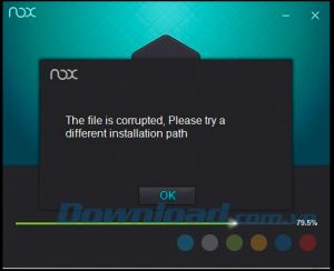 Lỗi hỏng file khi cài đặt hoặc khởi chạy