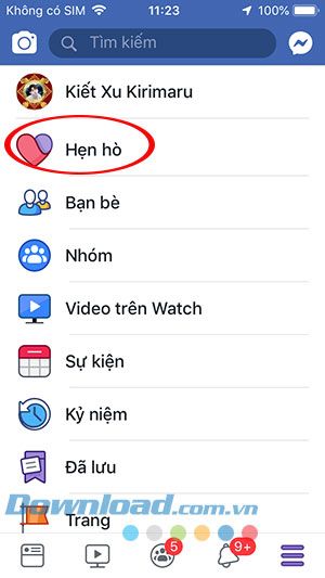 Chức năng kín đáo Thảo luận yêu thích trên Facebook