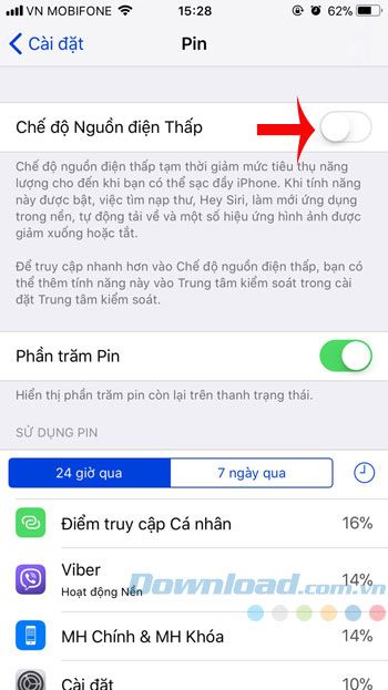 Chế độ tiết kiệm năng lượng