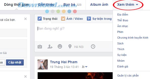 Hướng dẫn sử dụng timeline Facebook