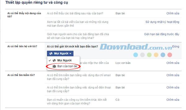 Ẩn bản thân trên Facebook