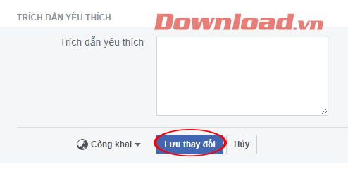 Lưu lại những thay đổi 